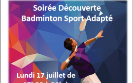 Soirée découverte badminton sport adapté