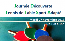 Journée découverte tennis de table sport adapté 