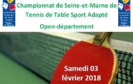 Championnat Départemental tennis de table SA 77