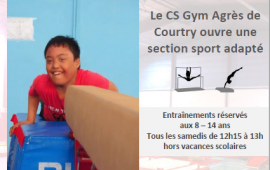 Ouverture créneaux gymnastique sport adapté 